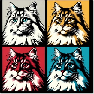 Siberian Cat Pop Art - Cat Lovers Posters and Art